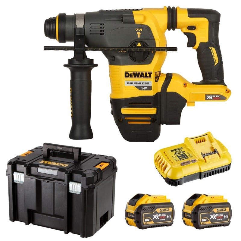Młotowiertarka DeWALT DCH333X2 SDS+ 54V 3,5J XR BL 2x9Ah walizka