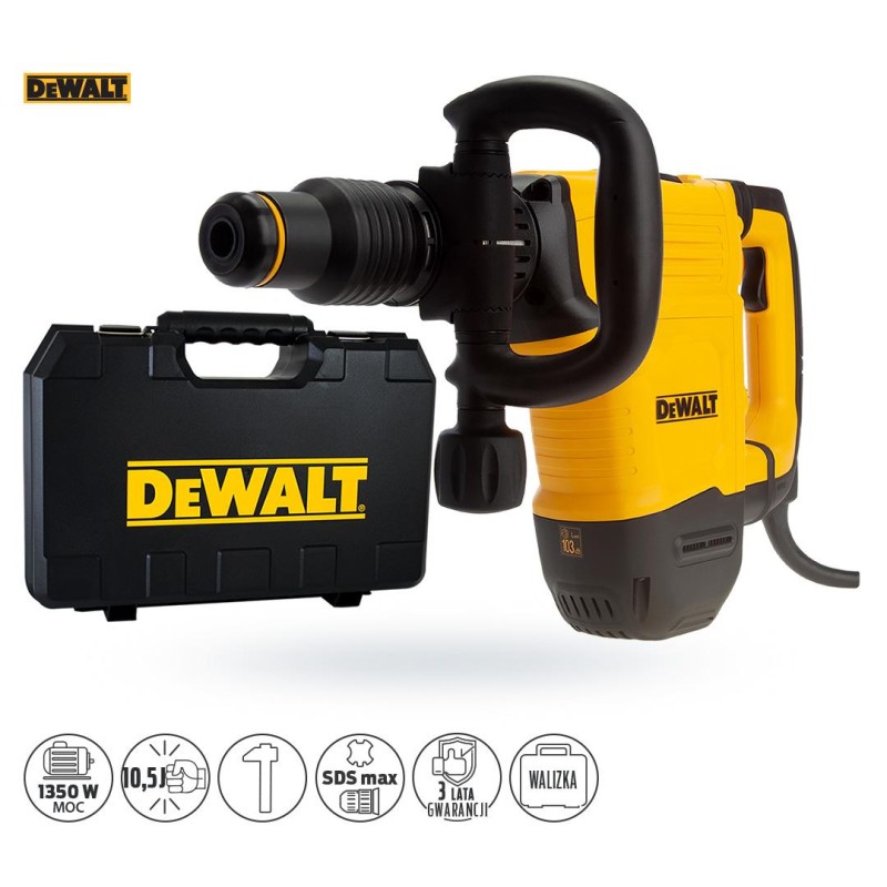 Młot udarowy 1350 W SDS-MAX 10,5j DEWALT D25832K