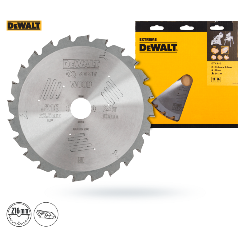 Piła tarczowa DEWALT DT4310 216x24zx30 z widią