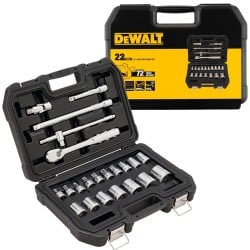 Zestaw 22 kluczy nasadowych 1/2 DeWALT DWMT19241-1