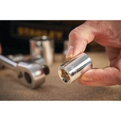 Nasadka 1/2" 9 mm Stanley MAXI-DRIVE 38 mm CrV sześciokątna