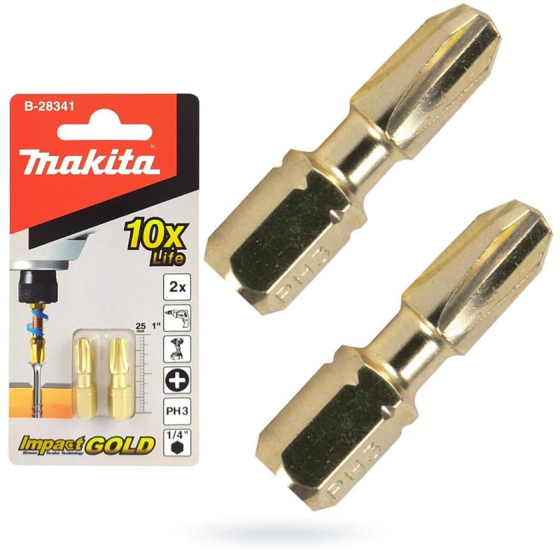 BIT PH3 x 25mm IMPACT GOLD MAKITA (opk2szt)