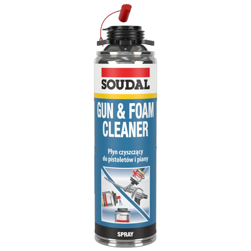 Czyścik do piany, płyn czyszczący do pistoletu SOUDAL 500ml spray