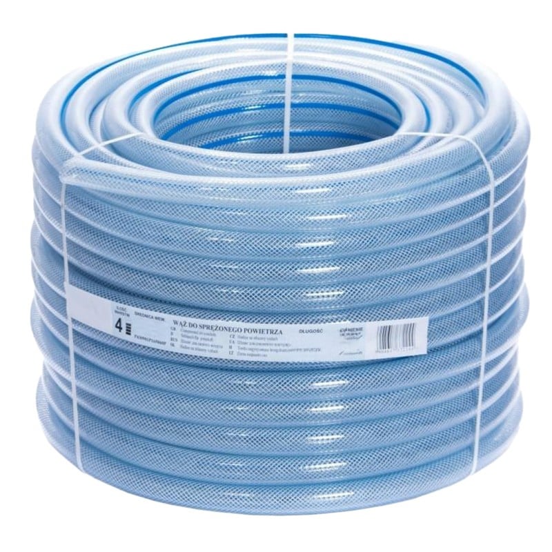 Wąż igielitowy Polix PVC 10mm x 50m 2,5mm 4-warstwy przezroczysty