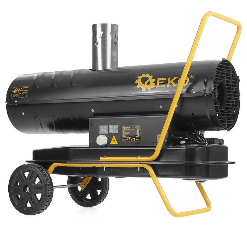 Nagrzewnica olejowa z odprowadzaczem spalin GEKO G80425 25 kW 1,65 l/h