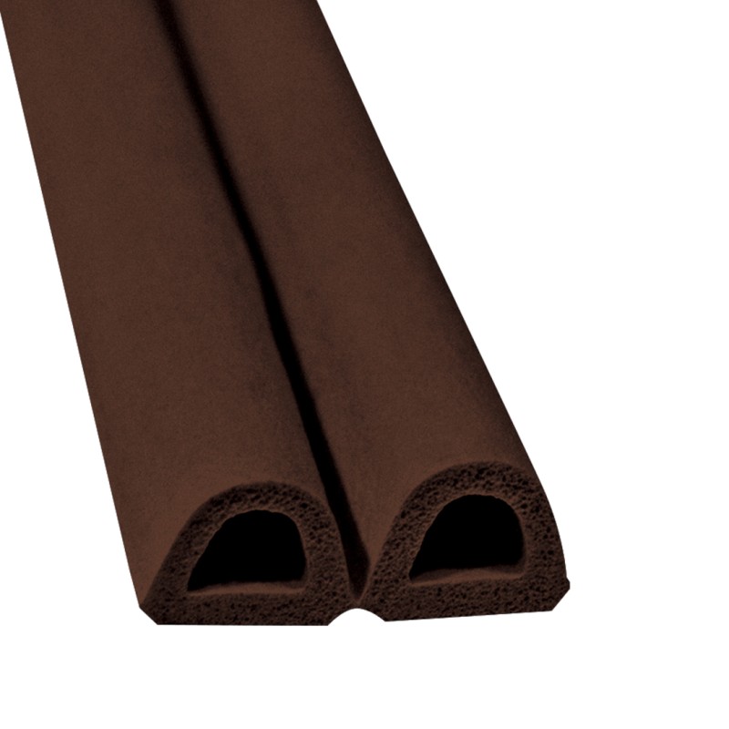 Uszczelka samoprzylepna do okien i drzwi Pgum-sill EPDM profil D 9x7,5mm brąz 6m
