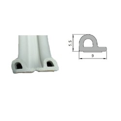 Uszczelka samoprzylepna do okien i drzwi Pgum-sill EPDM profil P 9x5,5mm biała 6m