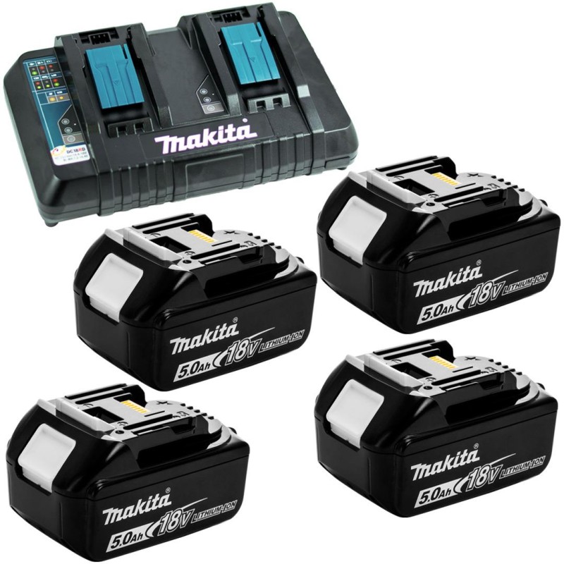 Kosiarka 36V 2x18V 4x5Ah 53cm Makita DLM530PT4