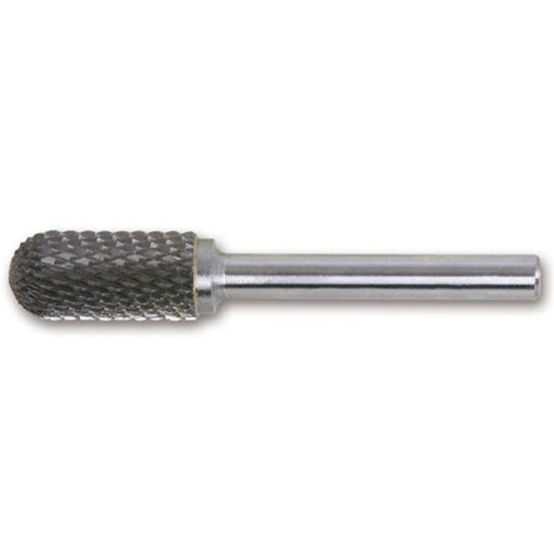Walcowy pilnik obrotowy węglikowy Beta 426MD/CT16 16x25 mm, trzpień 6 mm z łamaczem wióra, zaokrąglony