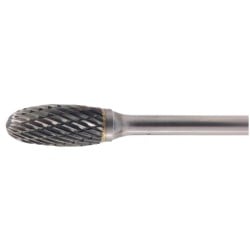 Owalny pilnik obrotowy węglikowy Beta 426MD/OV16 16x25 mm, trzpień 6 mm z łamaczem wióra