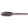 Owalny pilnik obrotowy węglikowy Beta 426MD/OV12 12x22 mm, trzpień 6 mm z łamaczem wióra
