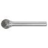 Kulisty pilnik obrotowy węglikowy Beta 426MD/S16 16x14 mm, trzpień 6 mm z łamaczem wióra