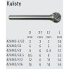 Kulisty pilnik obrotowy węglikowy Beta 426MD/S16 16x14 mm, trzpień 6 mm z łamaczem wióra