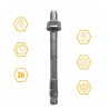 Ocynkowana kotwa ekspresowa do betonu Wkręt-met LE-ZN-08095(X50) 8x95mm , 50 sztuk