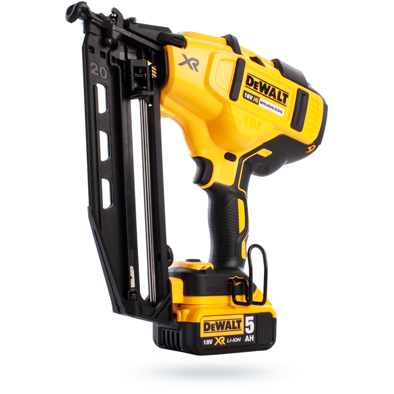 Akumulatorowa sztyfciarka DeWALT DCN660P2 XR 18V BL 16Ga 2x5Ah ładowarka walizka