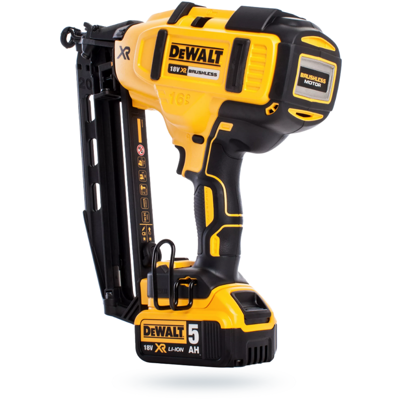 Akumulatorowa sztyfciarka DeWALT DCN660P2 XR 18V BL 16Ga 2x5Ah ładowarka walizka