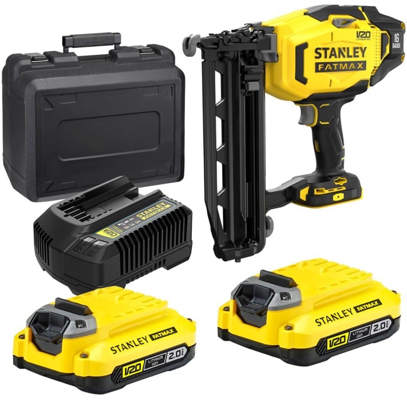Sztyfciarka STANLEY FATMAX SFMCN616D2K Li-Ion 18V V20 16GA 2x2Ah walizka