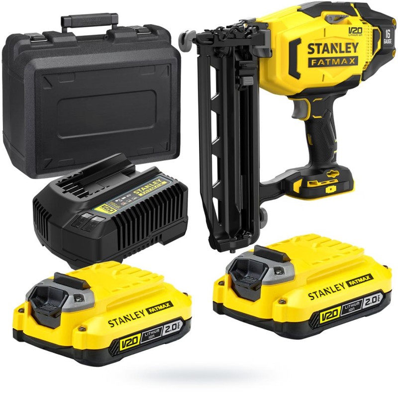 Sztyfciarka STANLEY FATMAX SFMCN616D2K Li-Ion 18V V20 16GA 2x2Ah walizka