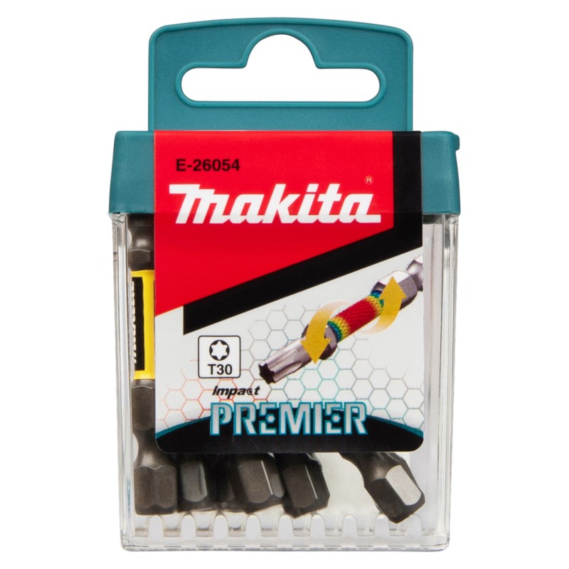 Bity udarowe Makita E-26054 Impact Premier T30 50mm Torx 1/4" 10szt
