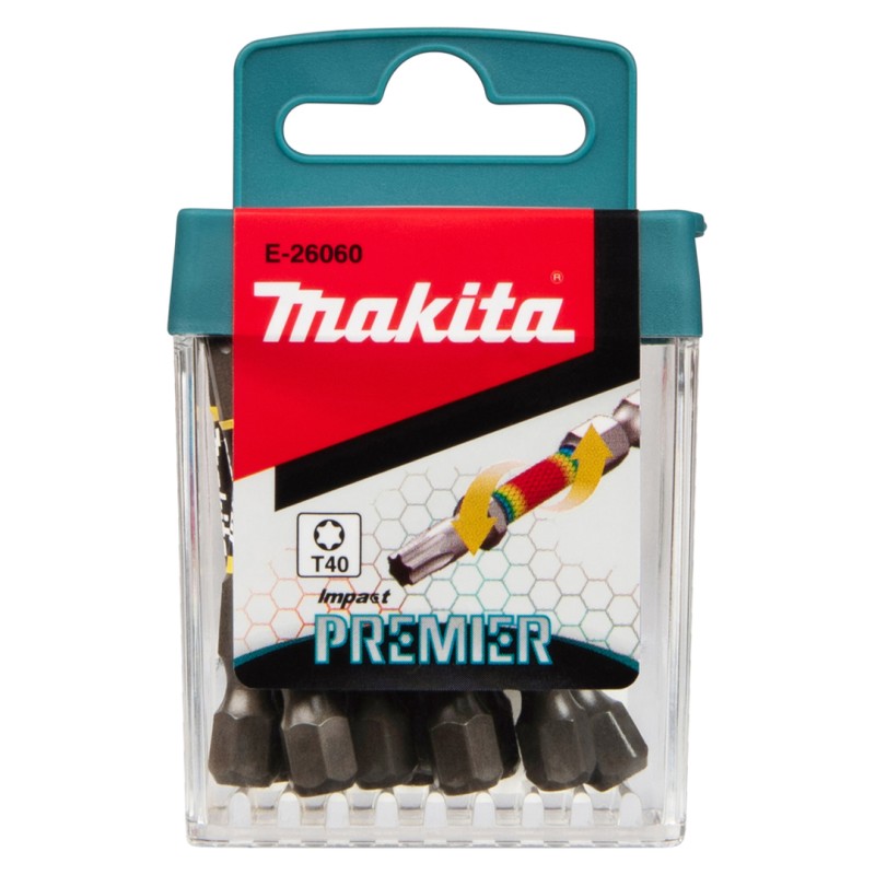Bity udarowe Makita E-26060 Impact Premier T40 50mm Torx 1/4" 10szt
