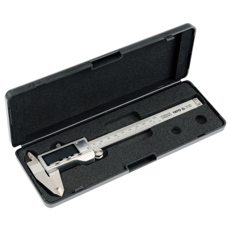 Suwmiarka elektroniczna LCD YATO YT-7201 INOX 150mm 0,02mm etui
