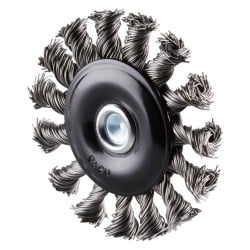 Szczotka tarczowa ściernica RHODIUS 353046 Ø 75mm z trzpieniem Ø 6mm drut splatany