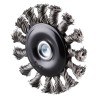 Szczotka tarczowa ściernica RHODIUS 353046 Ø 75mm z trzpieniem Ø 6mm drut splatany