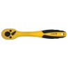 Powlekana wygięta grzechotka VOREL 53577 1/2" 250 mm żółta