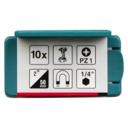 Bity udarowe Makita E-25993 Impact Premier PZ1 50mm Pozidriv 1/4" 10szt