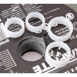 Tarcza szlifierska do metalu GRAPHITE 57T127 P60 125x16x20/12,7mm z tulejami 2szt.