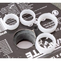Tarcza szlifierska do metalu GRAPHITE 57T128 P60 200x20x20/12,7mm tuleje 2szt.