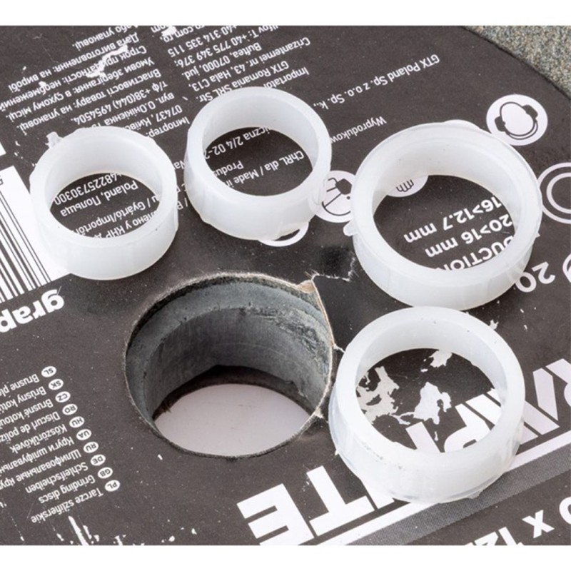 Tarcza szlifierska do metalu GRAPHITE 57T128 P60 200x20x20/12,7mm tuleje 2szt.