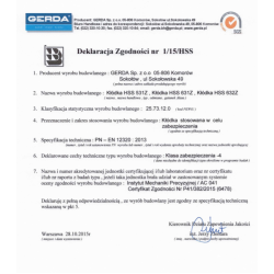 Kłódka pałąkowa GERDA HSS 631 Z atest klasa 4 C