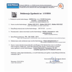 Kłódka pałąkowa GERDA HSS 531 Z atest klasa 4 C