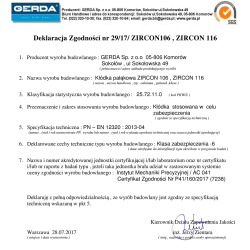 Kłódka pałąkowa GERDA ZIRCON 116 at.kl 6 C chroni