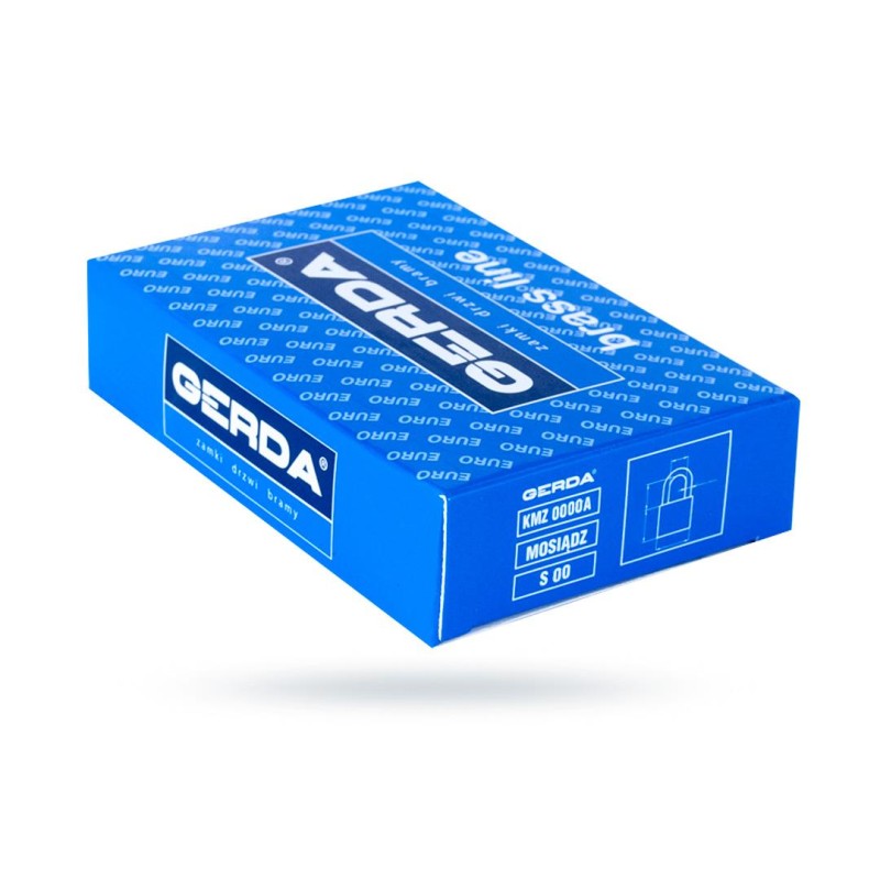 Kłódka pałąkowa GERDA mosiądz S 50 KMZ A505 SYSTEM