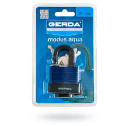 Kłódka pałąkowa GERDA stalowa S 70 AQUA MODUS