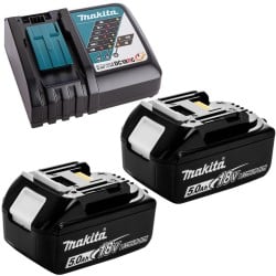 Pilarka łańcuchowa Makita DUC353 36V 2x18V LXT 2x5Ah XPT 35cm, ładowarka