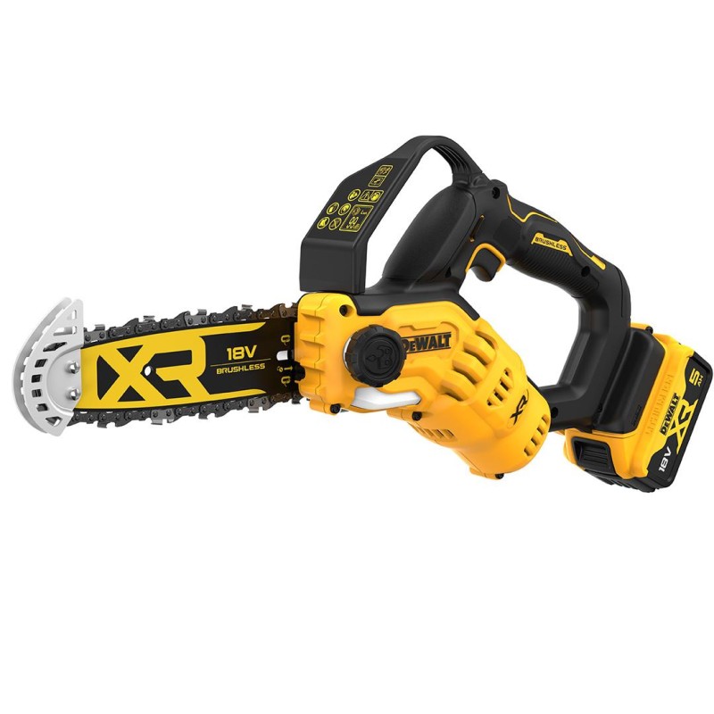 Piła łańcuchowa akumulatorowa 20cm 18V 1x5Ah DeWALT DCMPS520P1-QW