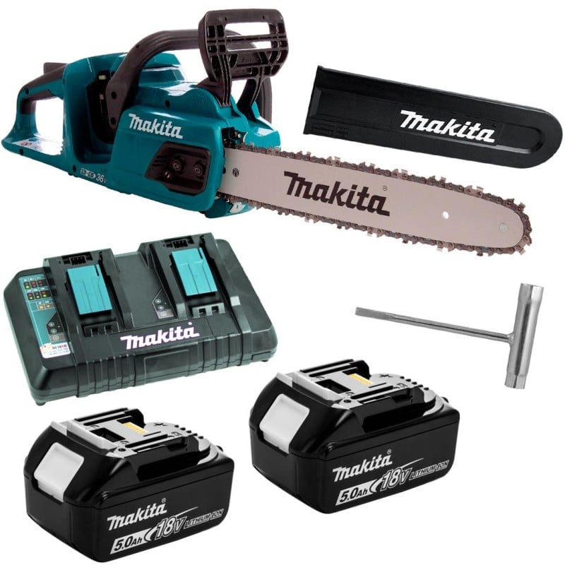 Pilarka łańcuch aku 36V 2x18V 5Ah MAKITA DUC355PT2