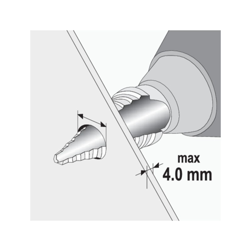 Wiertło stopniowe do metalu YATO YT-44740 HSS 6-38mm 12stopni