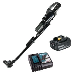 Akumulatorowy odkurzacz pionowy Makita DCL286FRFB 18V z cyklonem, 100W, 0.25L, 4-biegi, czarny, 1x3Ah