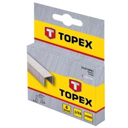 Zszywki tapicerskie typ J TOPEX 41E306 6mm 11,3x0,7 1000 sztuk