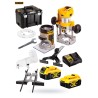 Frezarka górnowrzeciono 18V 2x5Ah DeWalt DCW604P2