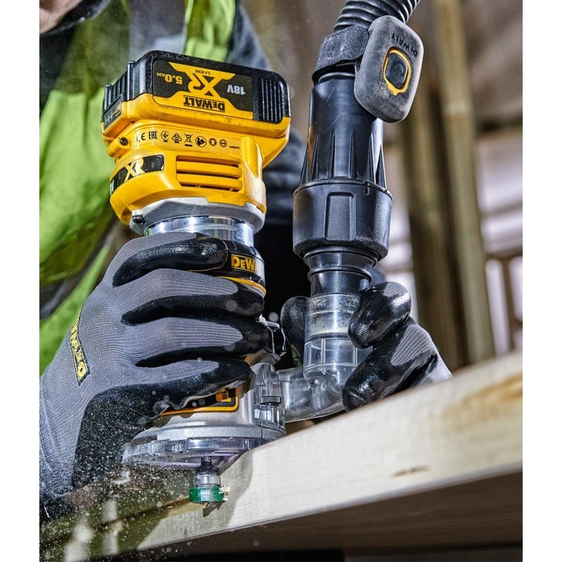 Frezarka górnowrzecionowa DeWalt DCW604NT 18V 8mm