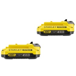 Akumulatorowa wiertarko-wkrętarka STANLEY FATMAX SFMCD700D2A-QW 18V 2x2Ah + akcesoria 100 sztuk, walizka
