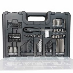 Akumulatorowa wiertarko-wkrętarka STANLEY FATMAX SFMCD700D2A-QW 18V 2x2Ah + akcesoria 100 sztuk, walizka