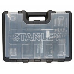 Akumulatorowa wiertarko-wkrętarka STANLEY FATMAX SFMCD700D2A-QW 18V 2x2Ah + akcesoria 100 sztuk, walizka