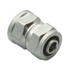 Złączka mufa skręcana PEX 16mm x 1/2’’ G/W INVENA PA-33-002