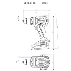 Zestaw Metabo Combo Set 2.8.8 18 V 685200000 2x5,2Ah wiertarka 602316890+zakrętarka 602397850,walizka
